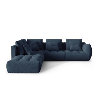 Colțar albastru închis (cu colț pe partea stângă /în formă de ”L”) Bloom – Micadoni Home