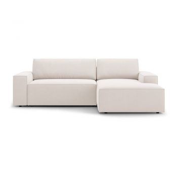 Colțar bej extensibil (cu colț pe partea dreaptă) Jodie – Micadoni Home