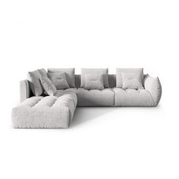 Colțar gri deschis (cu colț pe partea stângă /în formă de ”L”) Bloom – Micadoni Home