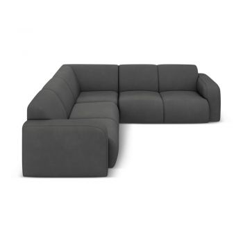 Colțar gri închis (cu colț variabil/în formă de ”L”) Molino – Micadoni Home