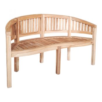 Canapea 3 locuriCoren pakoworld lemn de tec Natural 150x61x87cm