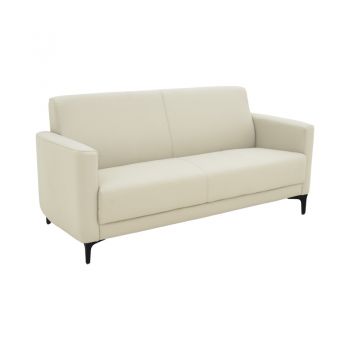 Canapea cu două locuri Sidica I pakoworld PU în culoarea bej 135x82x81cm 82x135