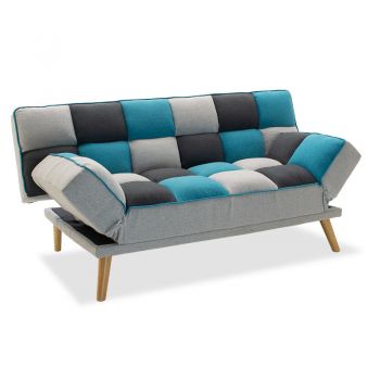 Canapea extensibila 3 locuri Andy pakoworld stofa Multicolora 177x91x86cm