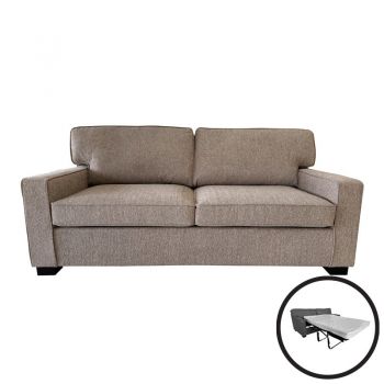 Canapea extensibila doua locuri Polaris din stofa pakoworld de culoare bej 181x91x83cm 91x181
