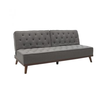 Canapea extensibila Marco pakoworld din stofa Gri 180x80x80cm
