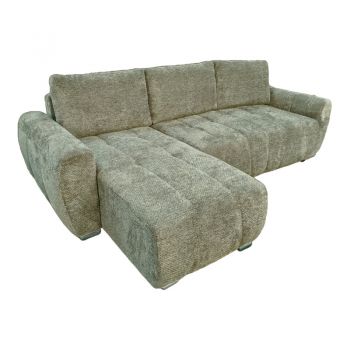 Canapea extensibilă reversibilă din țesătură Pakoworld în culoarea mentă, dimensiuni 275x164x91cm 164x275