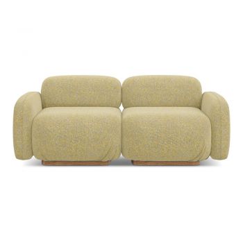 Canapea modulară galbenă 190 cm Ailani – Makamii