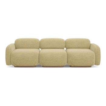 Canapea modulară galbenă 270 cm Ailani – Makamii