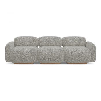 Canapea modulară gri 270 cm Ailani – Makamii