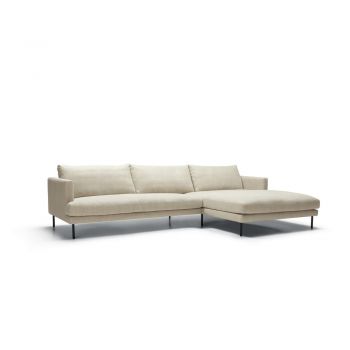 Colțar crem (cu colț pe partea dreaptă) Britt – Sits
