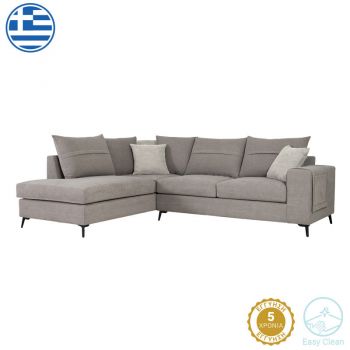 Colțar dreapta Montana Gri din țesătură pako-world cu perne Gri deschis 275x215x93cm 215x275