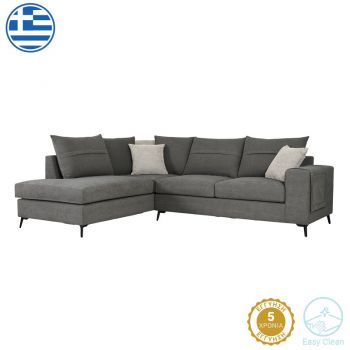 Colțar dreapta Montana pakoworld Gri din stofă-Grij deschis, cu perne Gri deschis 275x215x93cm 215x275