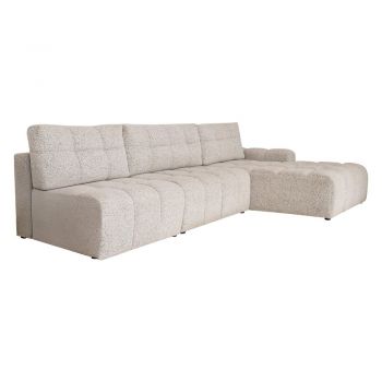 Colțar modular bej extensibil/cu spațiu de depozitare (cu colț pe partea dreaptă) Lulu – Miuform Colțar modular bej extensibil/cu spațiu de depozitare (cu colț pe partea dreaptă) Lulu – Miuform