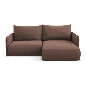 Colțar roz extensibil/cu spațiu de depozitare (cu colț pe partea dreaptă) Nanea – Makamii Colțar roz extensibil/cu spațiu de depozitare (cu colț pe partea dreaptă) Nanea – Makamii