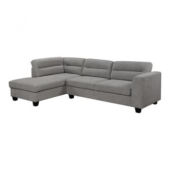 Coltar canapea dreapta Camile pakoworld din stofa Gri inchis 270x174x95cm 174x270