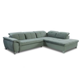 Coltar Extensibil Cu Otoman Mare Sevilia Lux, Dreapta, 5 Locuri, Verde, 300 x 234 Cm