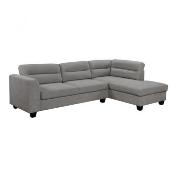 COLTAR EXTENSIBIL stanga Camile, lumea Pakoworld, tesatura antracit, 270x174x95cm 174x270
