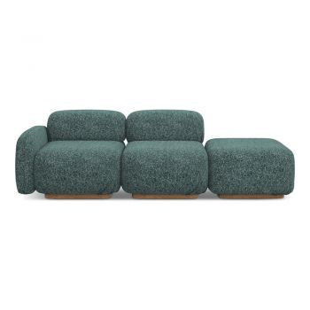 Șezlong modular turcoaz (cu colț pe partea stângă) Ailani – Makamii