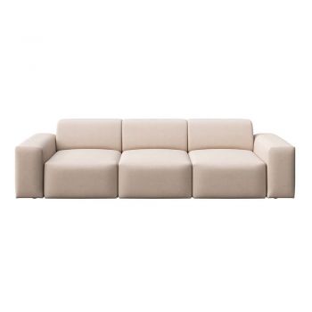 Canapea bej cu tapițerie din catifea 285 cm Villet – Rodier
