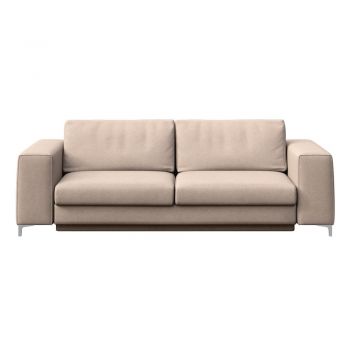 Canapea bej extensibilă cu tapițerie din catifea 256 cm Rene – Rodier
