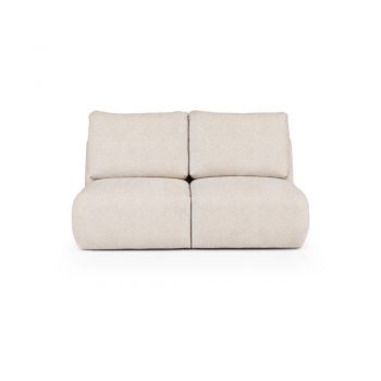Canapea crem cu tapițerie din țesătură bouclé 164 cm Mirel – Rodier