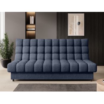 Canapea extensibila 3 locuri ELTAP, Clareta, 197x95x96 cm, lemn/poliester, albastru