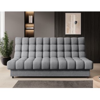 Canapea extensibila 3 locuri ELTAP, Clareta, 197x95x96 cm, lemn/poliester, gri inchis