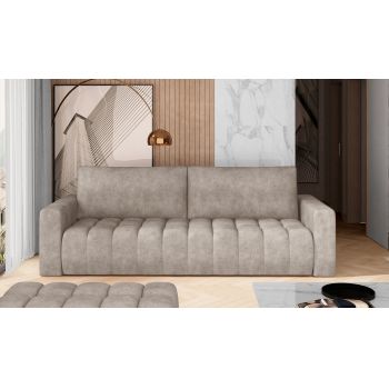 Canapea extensibila 3 locuri ELTAP, Laz08, Lazaro, 247x97x92 cm, lemn/poliester, bej