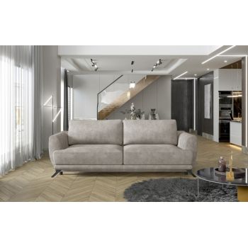 Canapea extensibila 3 locuri ELTAP, Meg01, Megis, 242x95x90 cm, lemn/poliester, bej