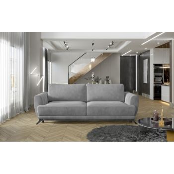 Canapea extensibila 3 locuri ELTAP, Meg19, Megis, 242x95x90 cm, lemn/poliester, gri deschis Canapea extensibila 3 locuri ELTAP, Meg19, Megis, 242x95x90 cm, lemn/poliester, gri deschis