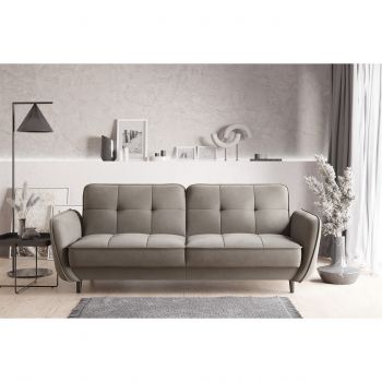 Canapea extensibila 3 locuri ELTAP, SO-BEL-18SO, Bellis, 220x90x83 cm, lemn/poliester, bej