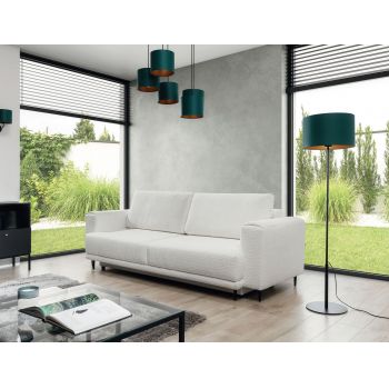 Canapea extensibila 4 locuri ELTAP, SO-DAL-01ROY, Dalia, 248x84x95 cm, lemn/poliester, alb