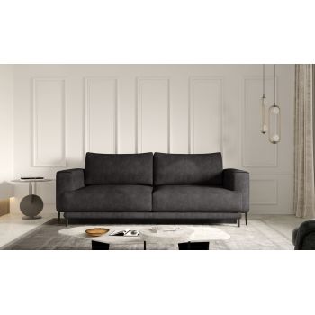Canapea extensibila 4 locuri ELTAP, SO-DAL-06LE, Dalia, 248x84x95 cm, lemn/poliester, gri inchis