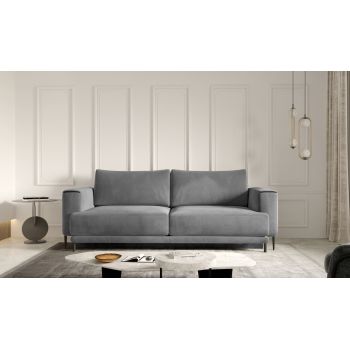 Canapea extensibila 4 locuri ELTAP, SO-DAL-06SO, Dalia, 248x84x95 cm, lemn/poliester, gri