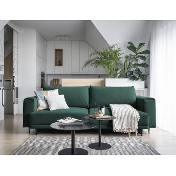 Canapea extensibila 4 locuri ELTAP, SO-DAL-38VE, Dalia, 248x84x95 cm, lemn/poliester, verde
