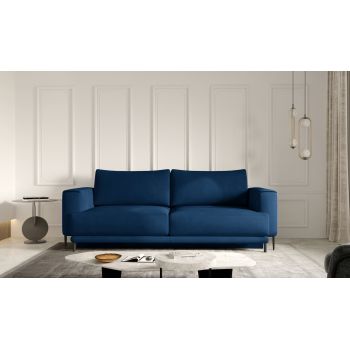 Canapea extensibila 4 locuri ELTAP, SO-DAL-40NU, Dalia, 248x84x95 cm, lemn/poliester, albastru inchis