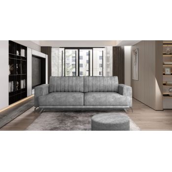Canapea extensibila 4 locuri ELTAP, SO-ELI-04LE, Elise, 250x95x90 cm, lemn/poliester, gri