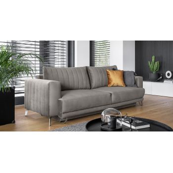 Canapea extensibila 4 locuri ELTAP, SO-ELI-04LO, Elise, 250x95x90 cm, lemn/poliester, gri