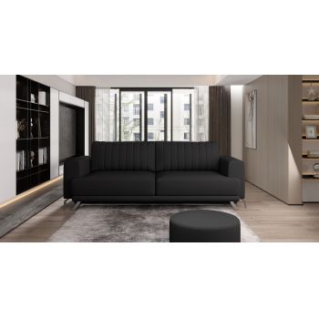 Canapea extensibila 4 locuri ELTAP, SO-ELI-11SOF, Elise, 250x95x90 cm, lemn/poliester, negru