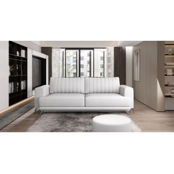 Canapea extensibila 4 locuri ELTAP, SO-ELI-17SOF, Elise, 250x95x90 cm, lemn/poliester, alb