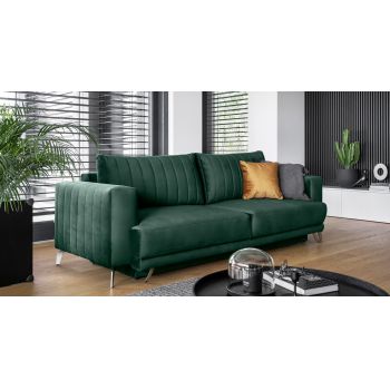 Canapea extensibila 4 locuri ELTAP, SO-ELI-35LO, Elise, 250x95x90 cm, lemn/poliester, verde