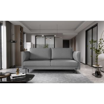 Canapea extensibila 4 locuri ELTAP, SO-REV-04FL, Revi, 215x98x92 cm, lemn/poliester, gri