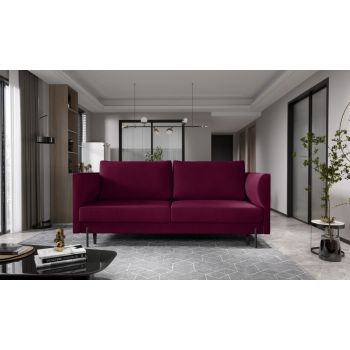 Canapea extensibila 4 locuri ELTAP, SO-REV-25VE, Revi, 215x98x92 cm, lemn/poliester, roz