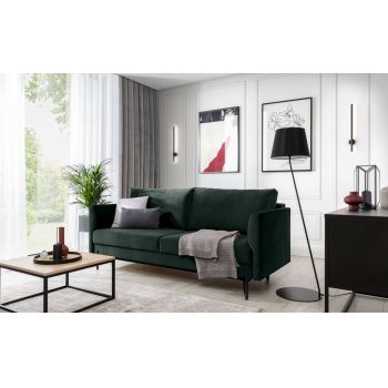 Canapea extensibila 4 locuri ELTAP, SO-REV-35LO, Revi, 215x98x92 cm, lemn/poliester, verde inchis