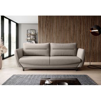 Canapea extensibila 4 locuri ELTAP, SO-SIL-07PO, Silva, 236x95x90 cm, lemn/poliester, bej