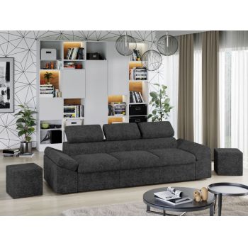 Canapea Extensibila Magic Plusata Gri Inchis