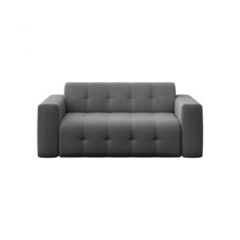 Canapea gri cu tapițerie din catifea 199 cm Tuil – Rodier