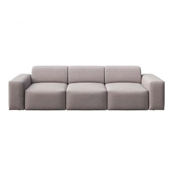 Canapea gri cu tapițerie din catifea 285 cm Villet – Rodier