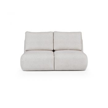 Canapea gri deschis cu tapițerie din țesătură bouclé 164 cm Mirel – Rodier