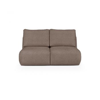 Canapea maro cu tapițerie din țesătură bouclé 164 cm Mirel – Rodier